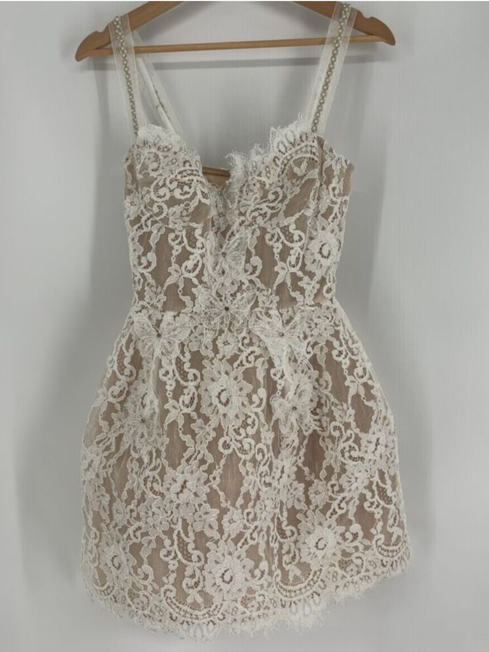NWOT Bronx and Banco Colette White Lace Mini Dress Sz XS - Picture 6 of 8